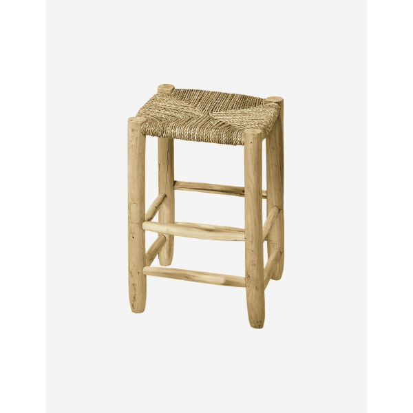 TABURETE 37X50 NATURAL MADERA