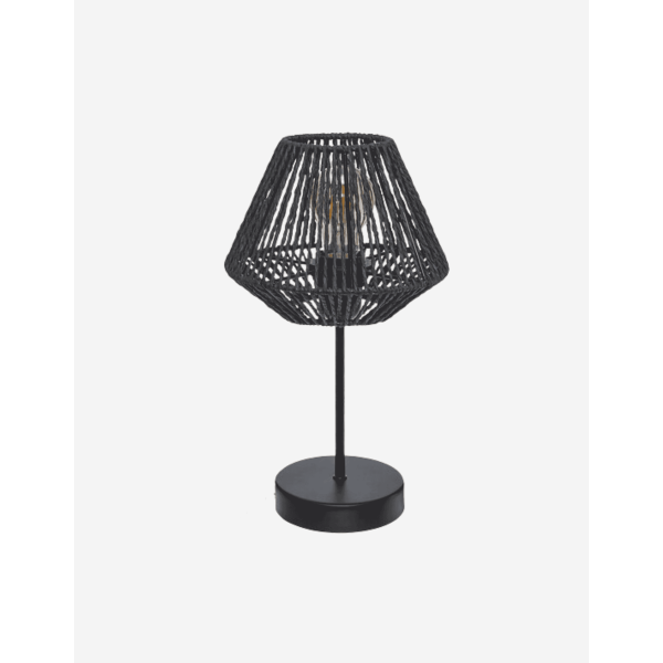 LÁMPARA "JILY" NEGRA H34CM