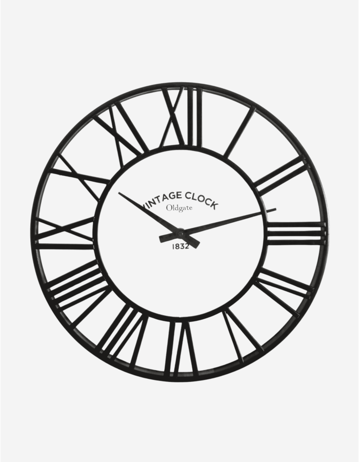 RELOJ VINTAGE NEGRO D35CM