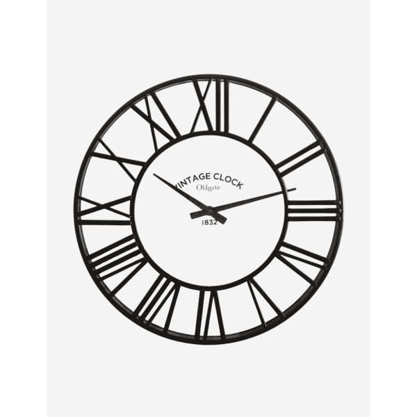 RELOJ VINTAGE NEGRO D35CM