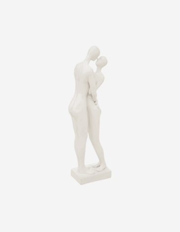 ESTATUILLA "RIVI" PAREJA BLANCA H33CM