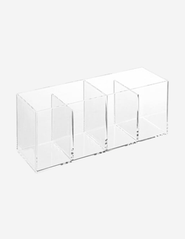 ORGANIZADOR ACRÍLICO CON 4 COMP.
