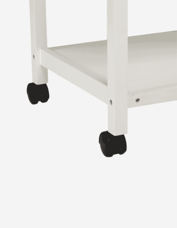 CAMARERA GRANDE DE MADERA BLANCA