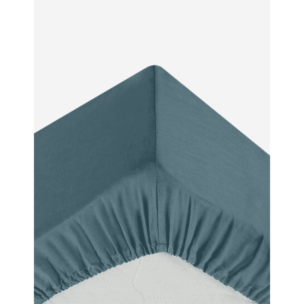 SABANA BAJERA AJUSTABLE 140X190 AZUL TORMENTA