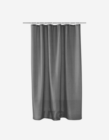 CORTINA DE DUCHA 180X200 YALINE GRIS CARBON