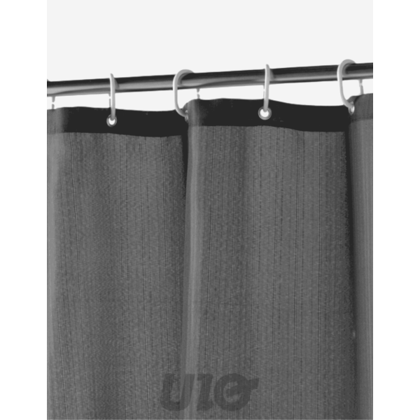 CORTINA DE DUCHA 180X200 YALINE GRIS CARBON