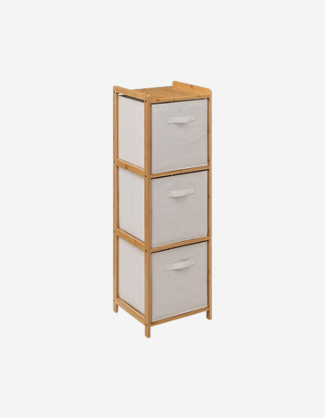 ESTANTERIA BAÑO CON 3 COMPARTIMENTOS