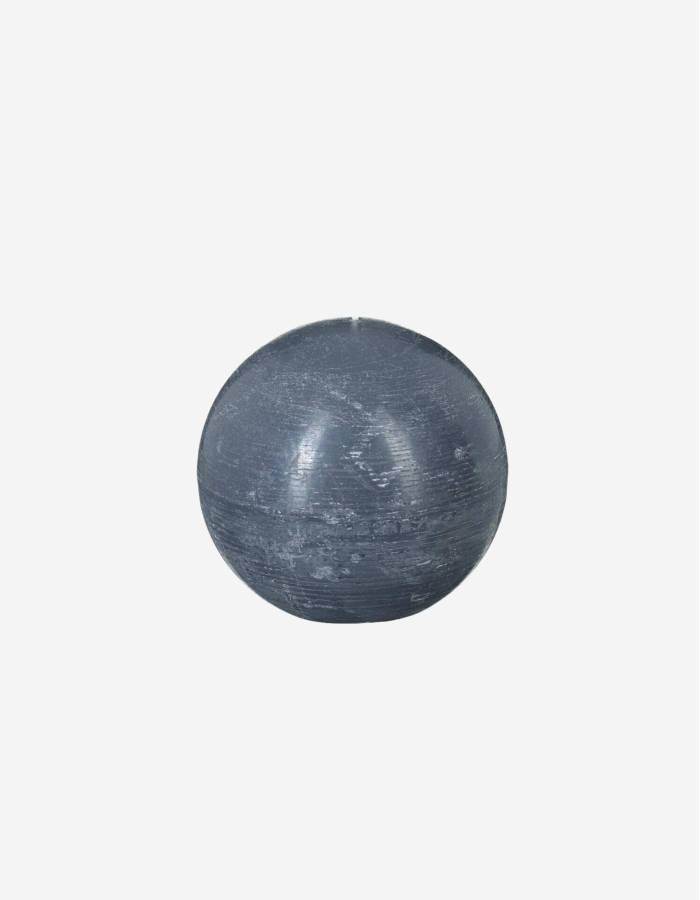 VELA BOLA OLIA D10CM GRIS OSCURO