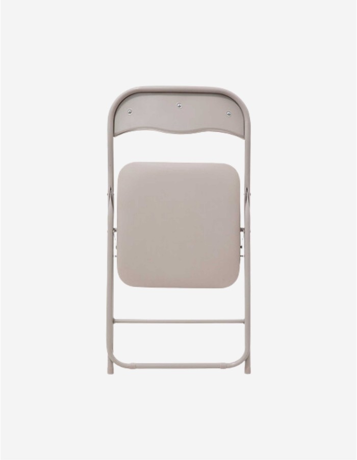 SILLA PLEGABLE DE PVC BEIGE