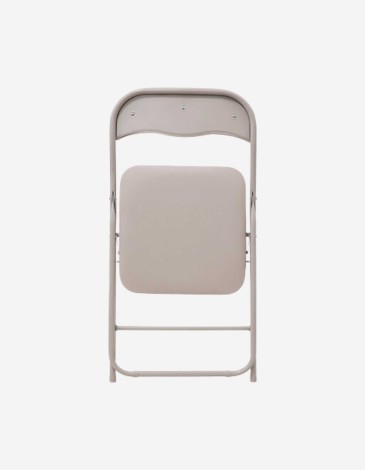 SILLA PLEGABLE DE PVC BEIGE