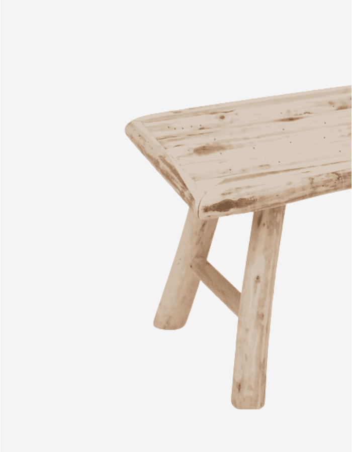 BANCO WOODY 70X27CM NATURAL