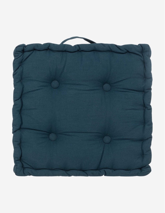COJÍN DE SUELO 40X40 AZUL EGEO