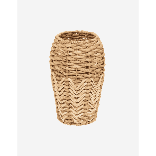 JARRÓN EXOTIC PANAMA FIBRA DE JACINTO