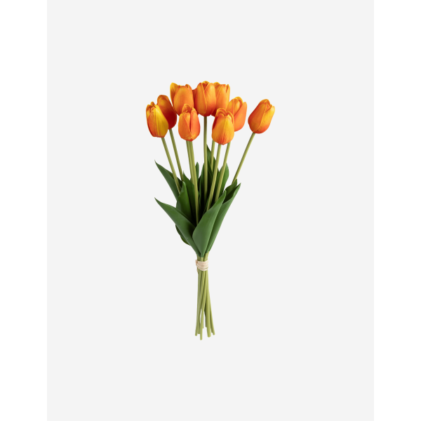 RAMO 10 TULIPANES NARANJAS