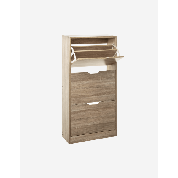 MUEBLE ZAPATERO NATURAL CON 3 CAJONES