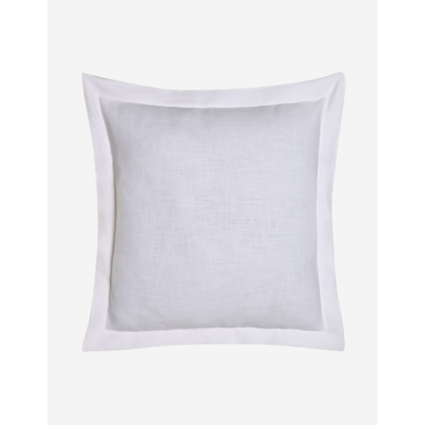 COJÍN LINO 45X45 420GR FLECOS BLANCO