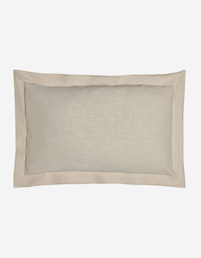 COJÍN LINO 50X30 380GR FLECOS ARENA