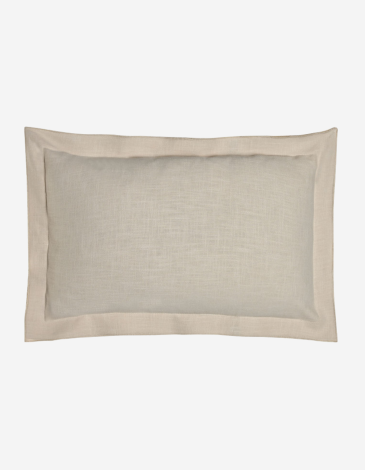COJÍN LINO 50X30 380GR FLECOS ARENA