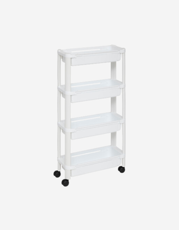 CARRITO EXTENSIBLE BLANCO 4 NIVELES