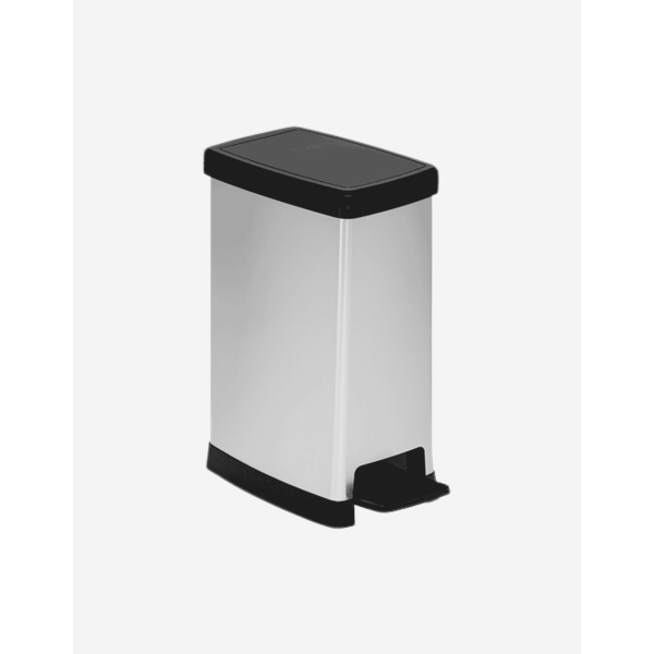 CUBO DE PLÁSTICO GRIS 40L