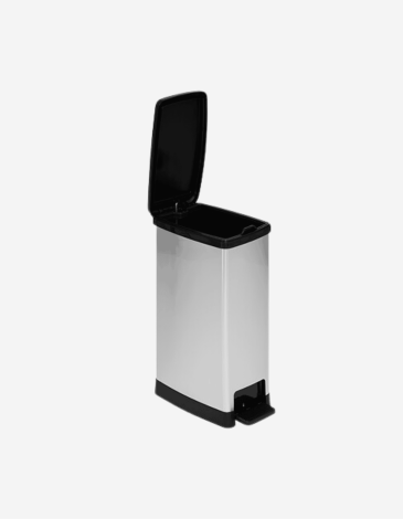 CUBO DE PLÁSTICO GRIS 40L