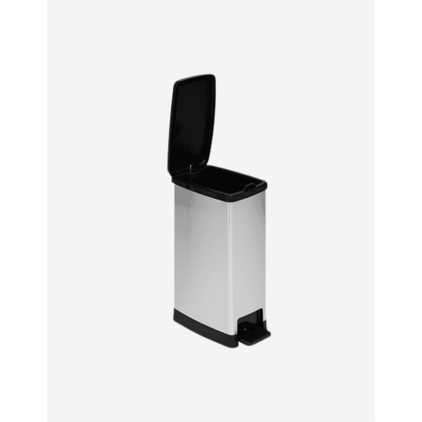 CUBO DE PLÁSTICO GRIS 40L