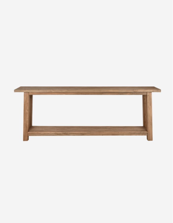 CONSOLA DE TECA RECICLADA 240X46X90CM