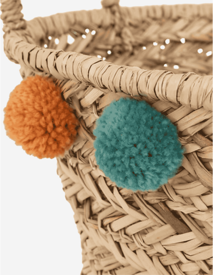 CESTA INFANTIL POMPONES LIVI 