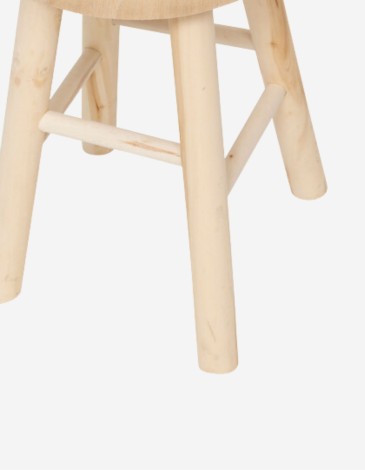TABURETE AUXILIAR NYAR D28CM MADERA NATURAL