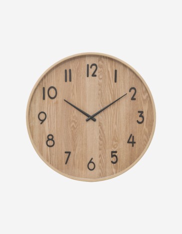RELOJ IVANA MADERA CLARA 55CM