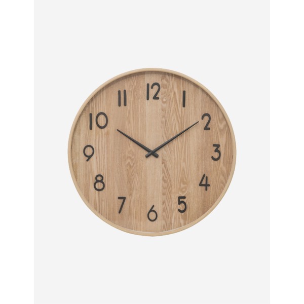 RELOJ IVANA MADERA CLARA 55CM