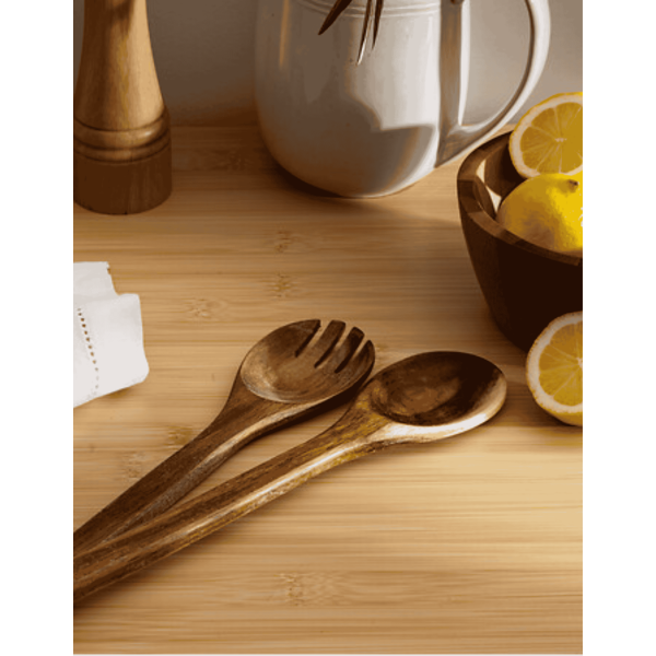 SET 2 UTENSILIOS ENSALADA DE ACACIA