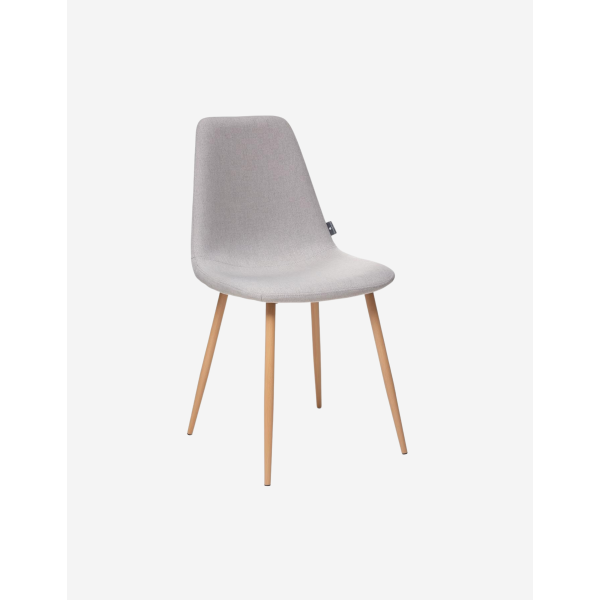 SILLA ROKA PATAS GRIS CLARO
