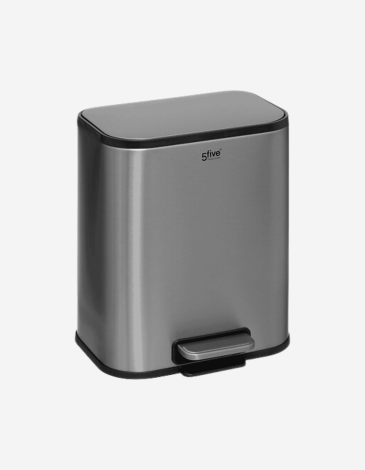 PAPELERA CON PEDAL 5L INOX MATE