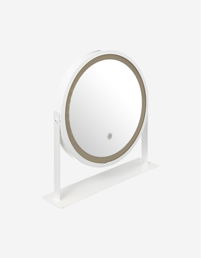ESPEJO LED MESA BLANCO 34CM