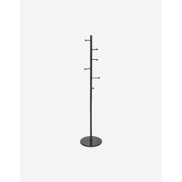 PERCHERO BLACKMARBLE 6 VARILLAS METAL NEGRO