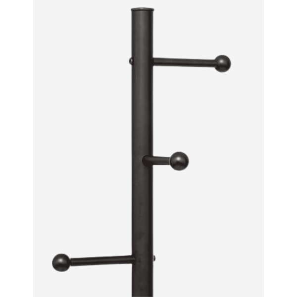 PERCHERO BLACKMARBLE 6 VARILLAS METAL NEGRO