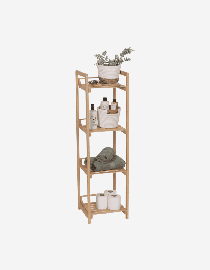 MUEBLE 4 ESTANTES BAMBÚ 