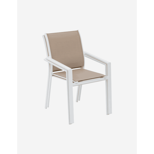 SILLA APILABLE LINO Y BLANCO ESSENTIA