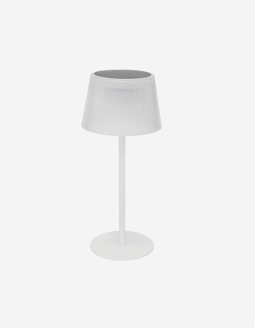 LÁMPARA DE MESA LED SOLAR KATY BLANCO