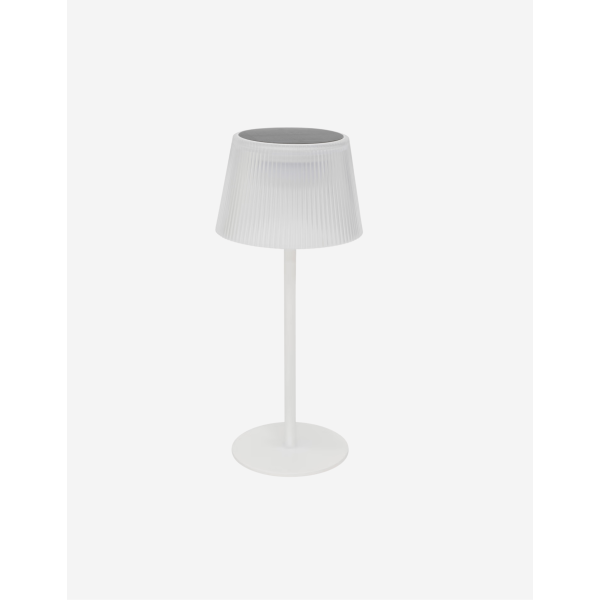 LÁMPARA DE MESA LED SOLAR KATY BLANCO