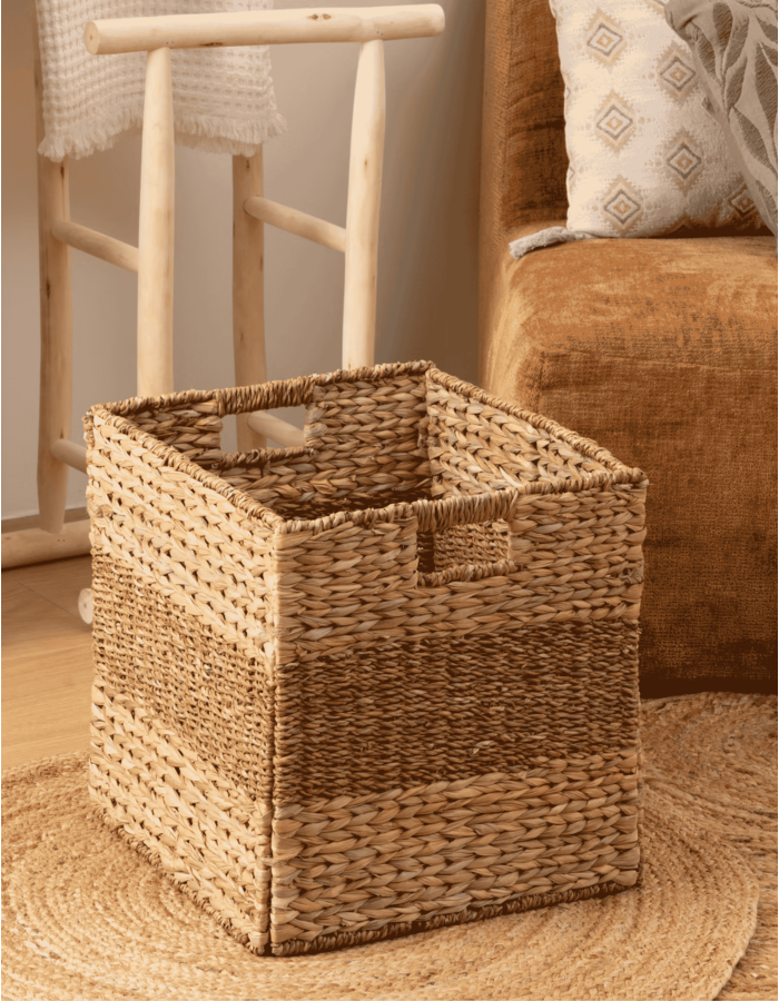 CESTA CUADRADA NINON 38X38CM 