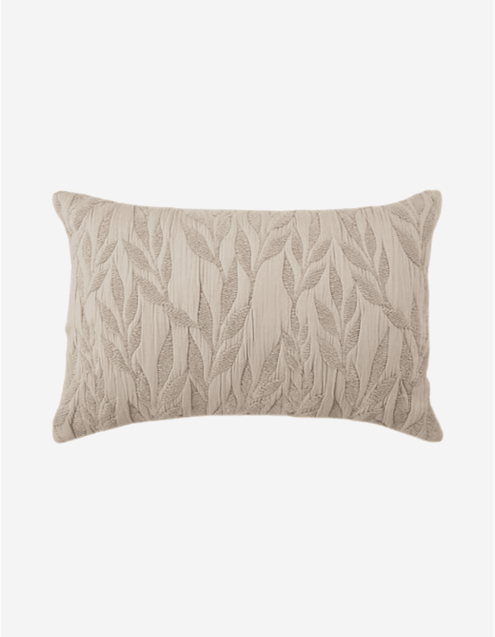 COJÍN JACQUARD LETHO 38X58 BEIGE LINO