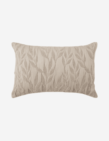 COJÍN JACQUARD LETHO 38X58 BEIGE LINO