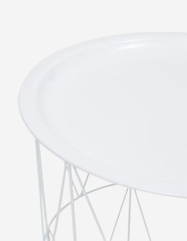 MESA AUXILIAR KUMI BLANCO 37CM