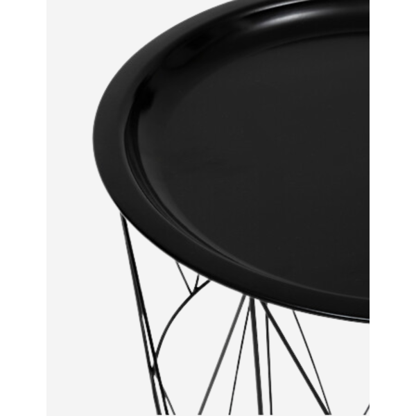 MESA AUXILIAR KUMI NEGRO 37CM