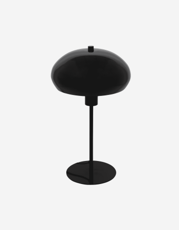 LÁMPARA DE MESA HONGO SAVIO NEGRO