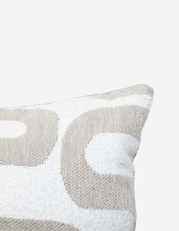 COJIN SAFINA JACQUARD BEIGE 40X40