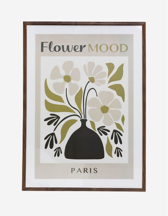 DECORACIÓN MURAL FLORES 3D 46X30