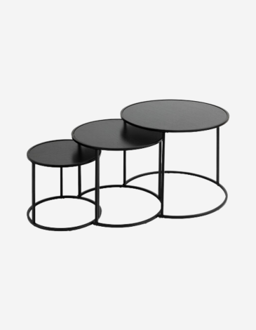 MESA AUXILIAR NEGRA NOAN T3